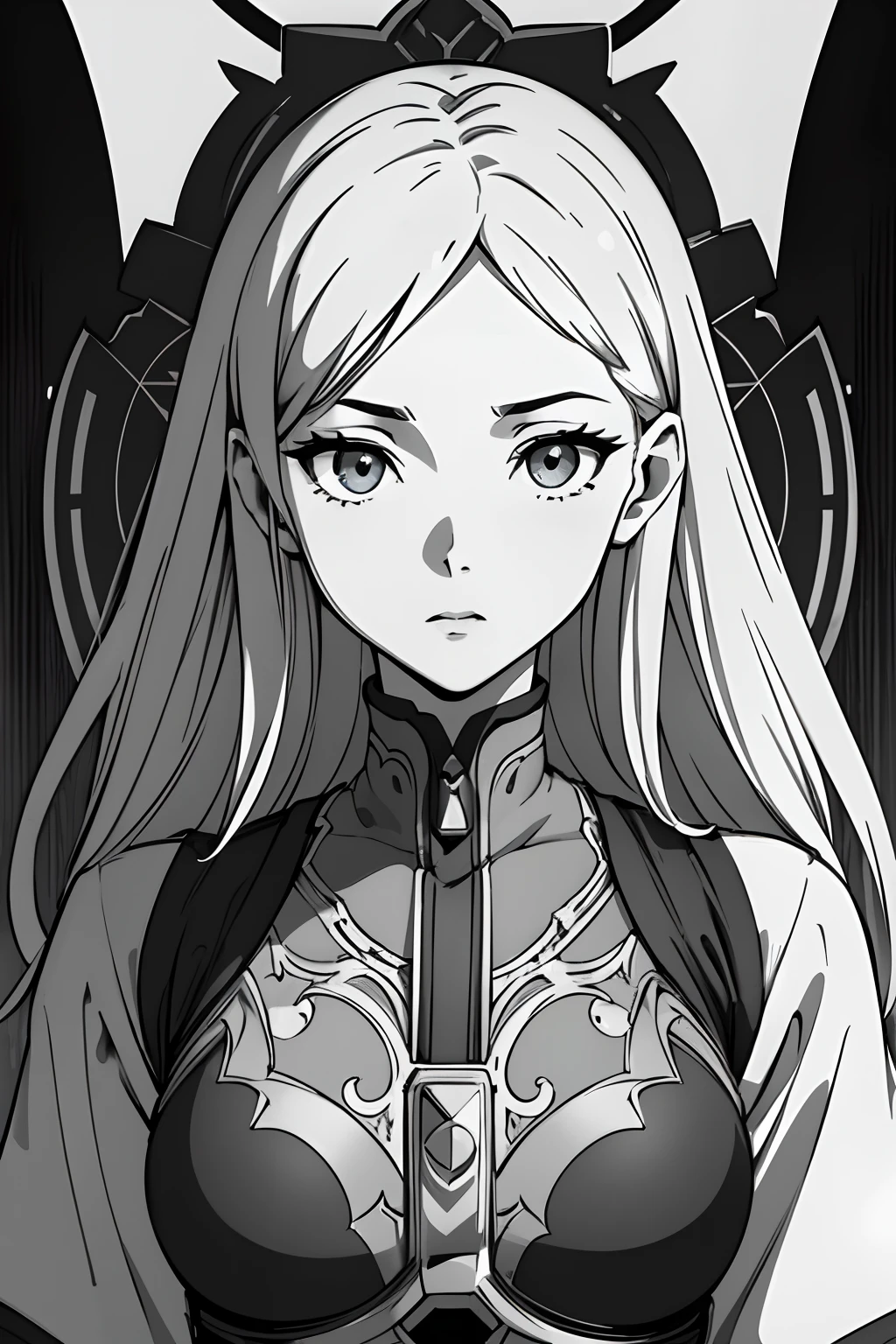 超A high resolution, Ultra-detailed, Beautiful and aesthetic, Perfect detailed face, Detailed eyes, Highly detailed,Ultra-detailed, extremely detailed CG unity 8k,(masutepiece, of the highest quality, Best Quality, Official art, Beautiful and aesthetic:1.2), 1girl in, Urban clothing, monochromes, grayscales, Flat color
