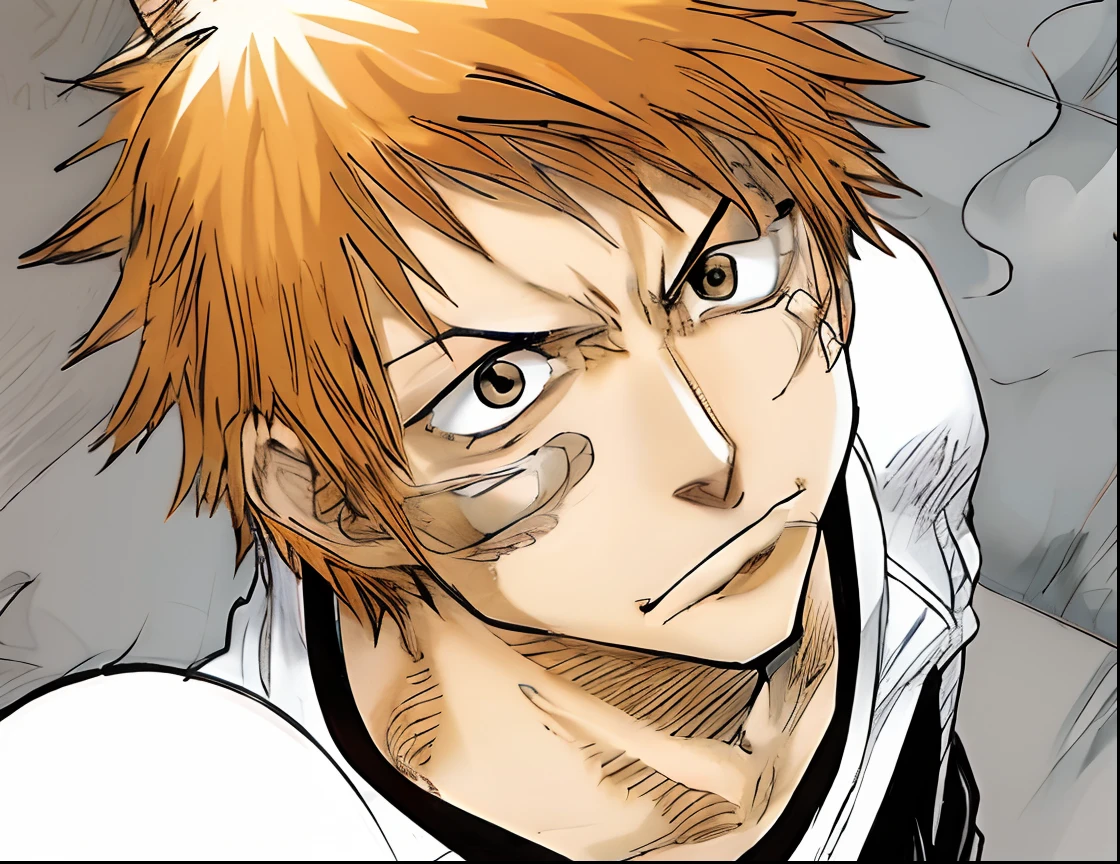wanostyle, Strawberry Kurosaki Bleach Mastec, Best Quality:1.2), (hyperdetailed face), (Super well-formed face), Full body, Solo, Tall boy, Tachie, Male Focus, 1boy, Smile, Looking at Viewer, Black hair, Black eyes, Crystal clear eyes, Beautiful pupils, Beautiful detailed eyes, long eyelashes, Black sweater, Long sleeves, Black pants, Lift sunglasses, Dynamic Angle, Perfect hands, Perfect fingers, Dex Finger Raismen,animesque,hight resolution、hightquality、absurderes、finely detail、Manga、Anime coloring、A slight smil、Pumpkin Lantern、 ember,shorth hair,enticing,Dramatic Angle,the woods,natta,early evening,ghosts