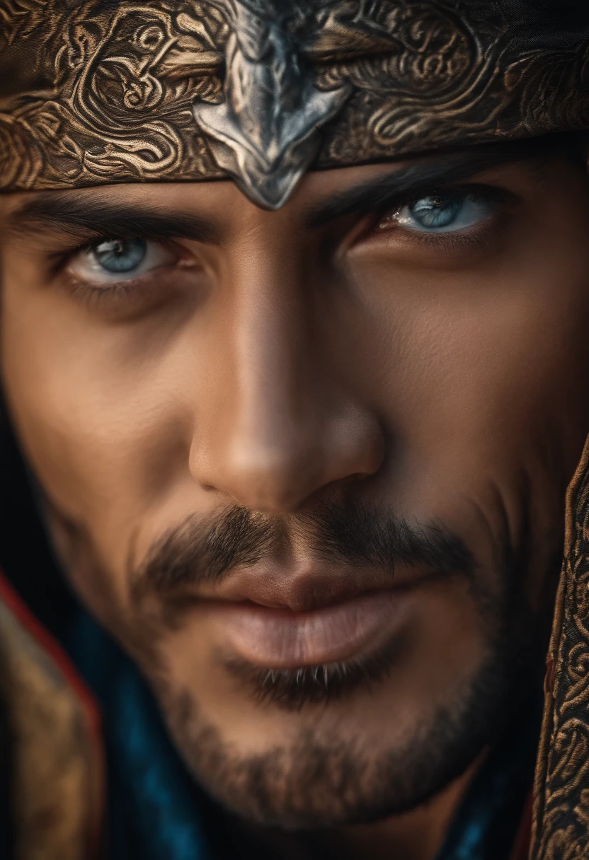 close up photography, blue eyes, dramatic and stunning award winning photo, dramatic linear delicacy, high dynamic range, tattooed screaming samurai warrior, mouth open,realistic, vivid color, hd, 4k, 18k, uhd, professional photography, studio lighting, High Detail, skin imperfections, cinematic, natural lighting realistic,