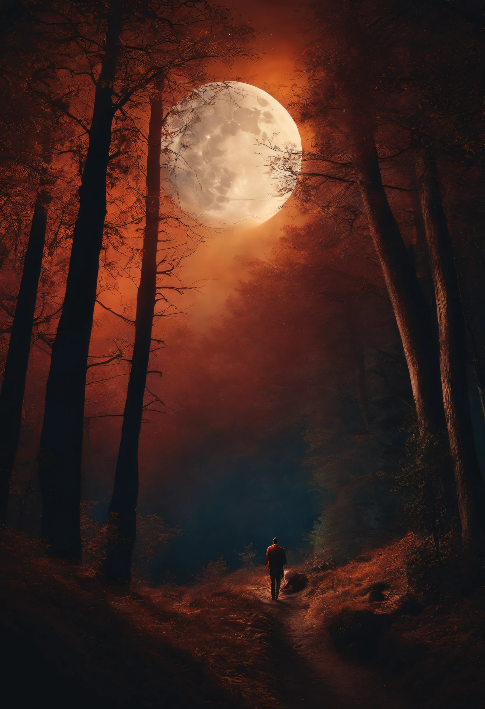 On a full moon night, lonely Daniel ventured into a deep and enigmatic forest,