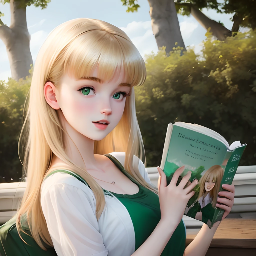 victoire, aime le vert clair, douce, respectueuse, ans, cheveux longs blonds, belle au naturel, aime lire, Never had a relationship, New Girl in High School, timide, studieuse, aime la nature, aime la musique douce, apaisante, attachante, Reserved