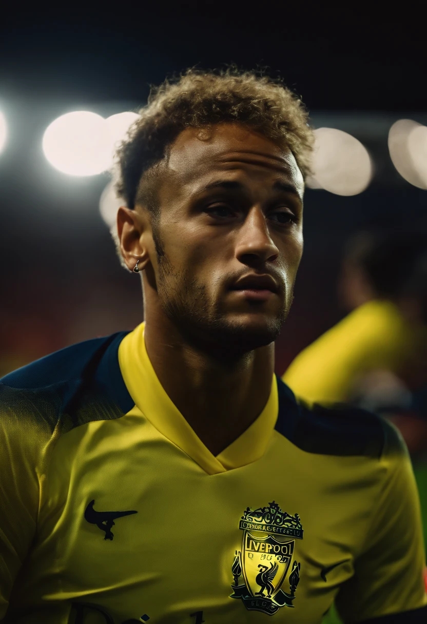 Homem Soccer Player Neymar no Liverpool