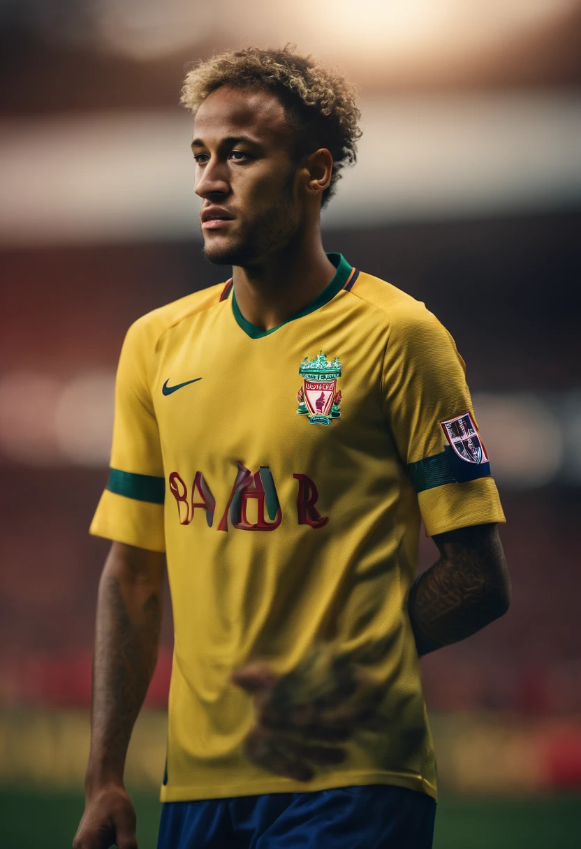 Homem Soccer Player Neymar no Liverpool