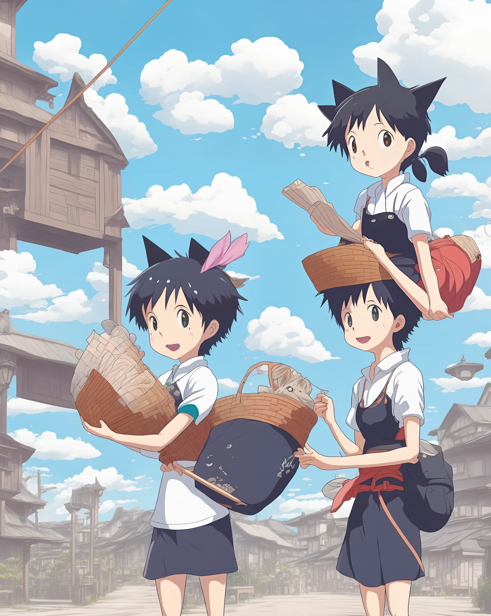 Kiki’s delivery service, adult, studio ghibli style
