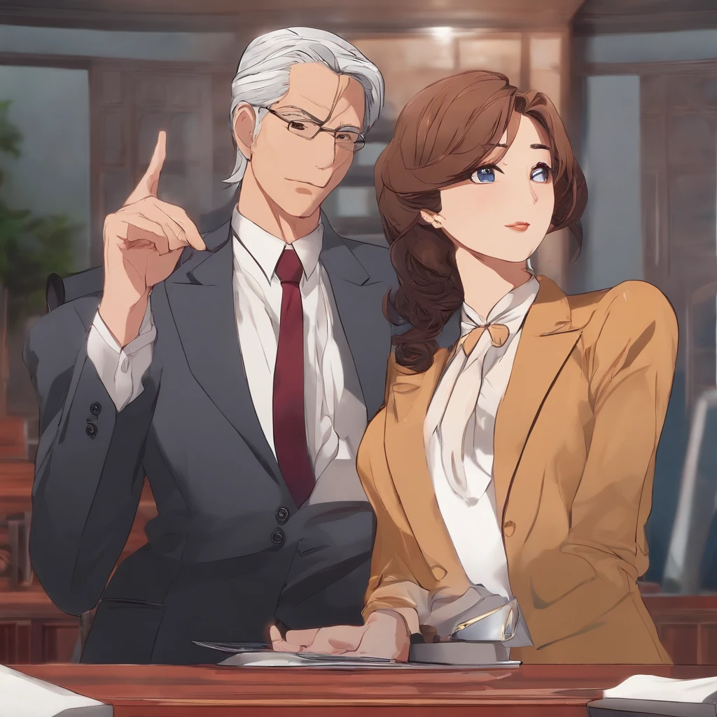 Company President age 40s Wearing a suit Impenetrable Anime style