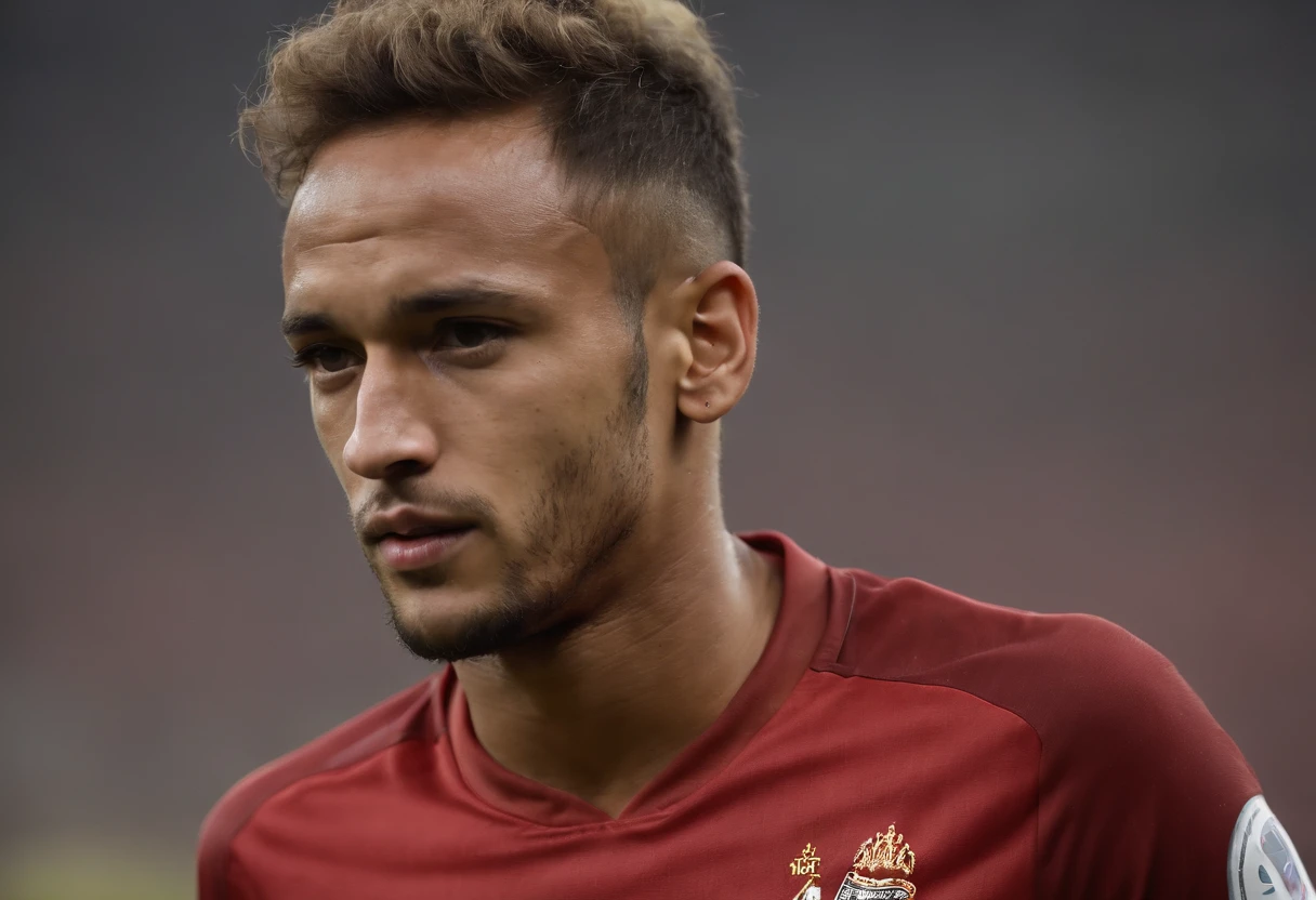 Homem Soccer Player Neymar de queixo grande no Liverpool