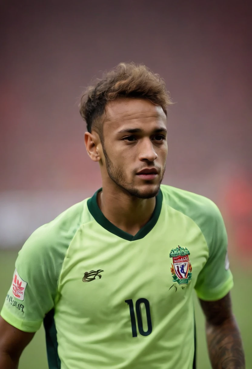 Homem Soccer Player Neymar de queixo grande no Liverpool