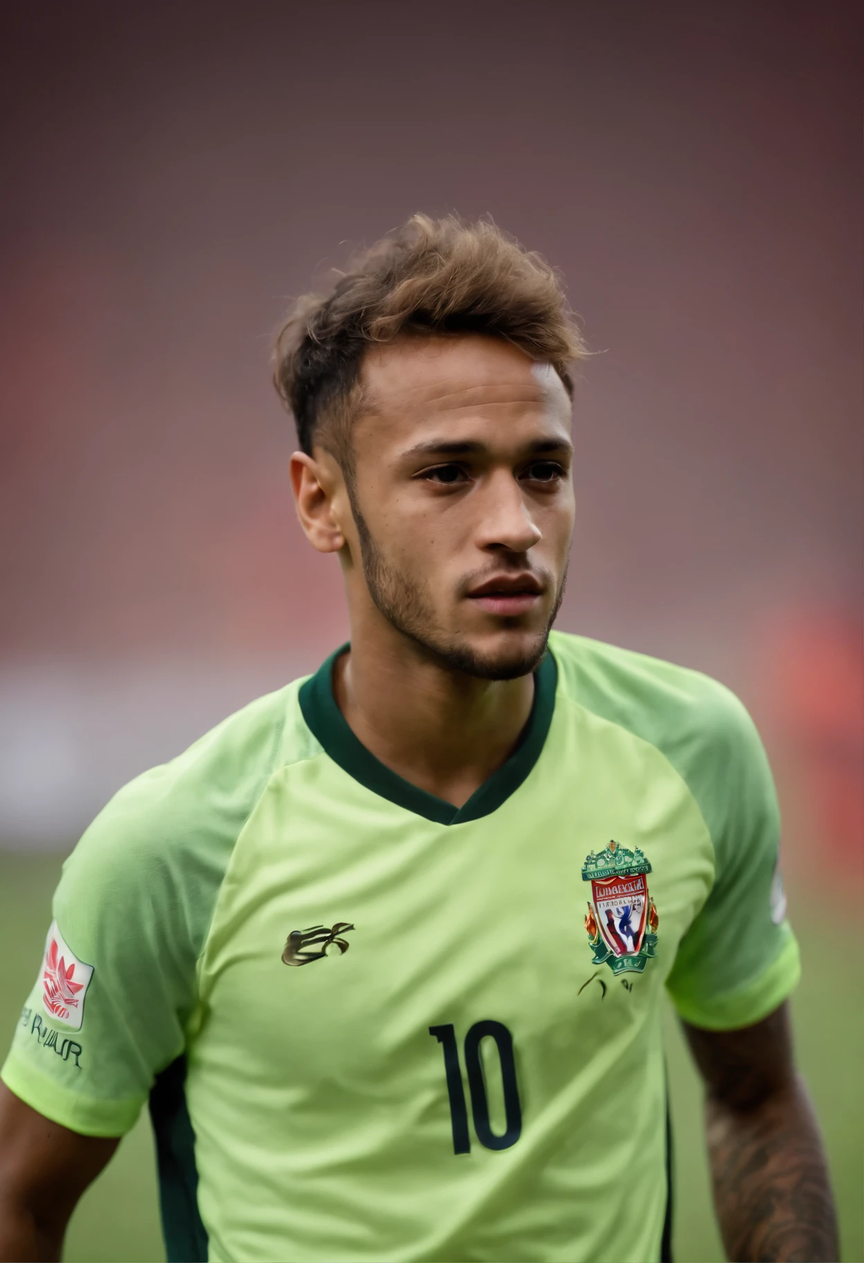 Homem Soccer Player Neymar de queixo grande no Liverpool