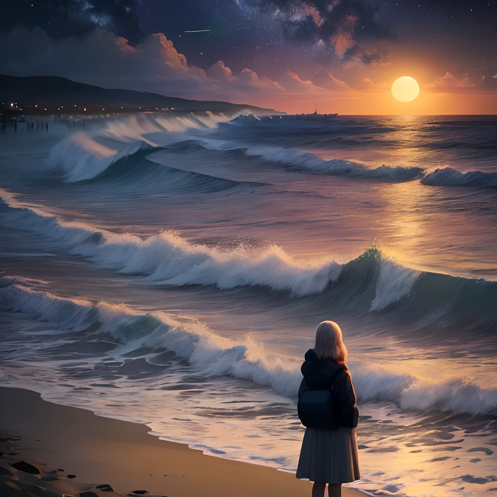 Bobbie looked at the stars, and listened to the peaceful lapping of the surf and the shore. In the darkness, she saw the shadows of the fishing boats anchored offshore. The whole scene was quiet, so normal, she felt foolish to be talking about vampires and kidnapped babies.