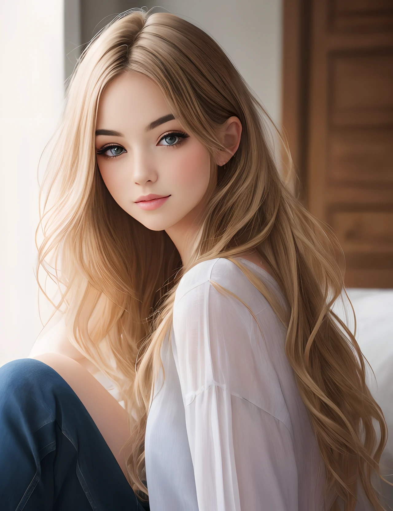 Pretty girl with light hair