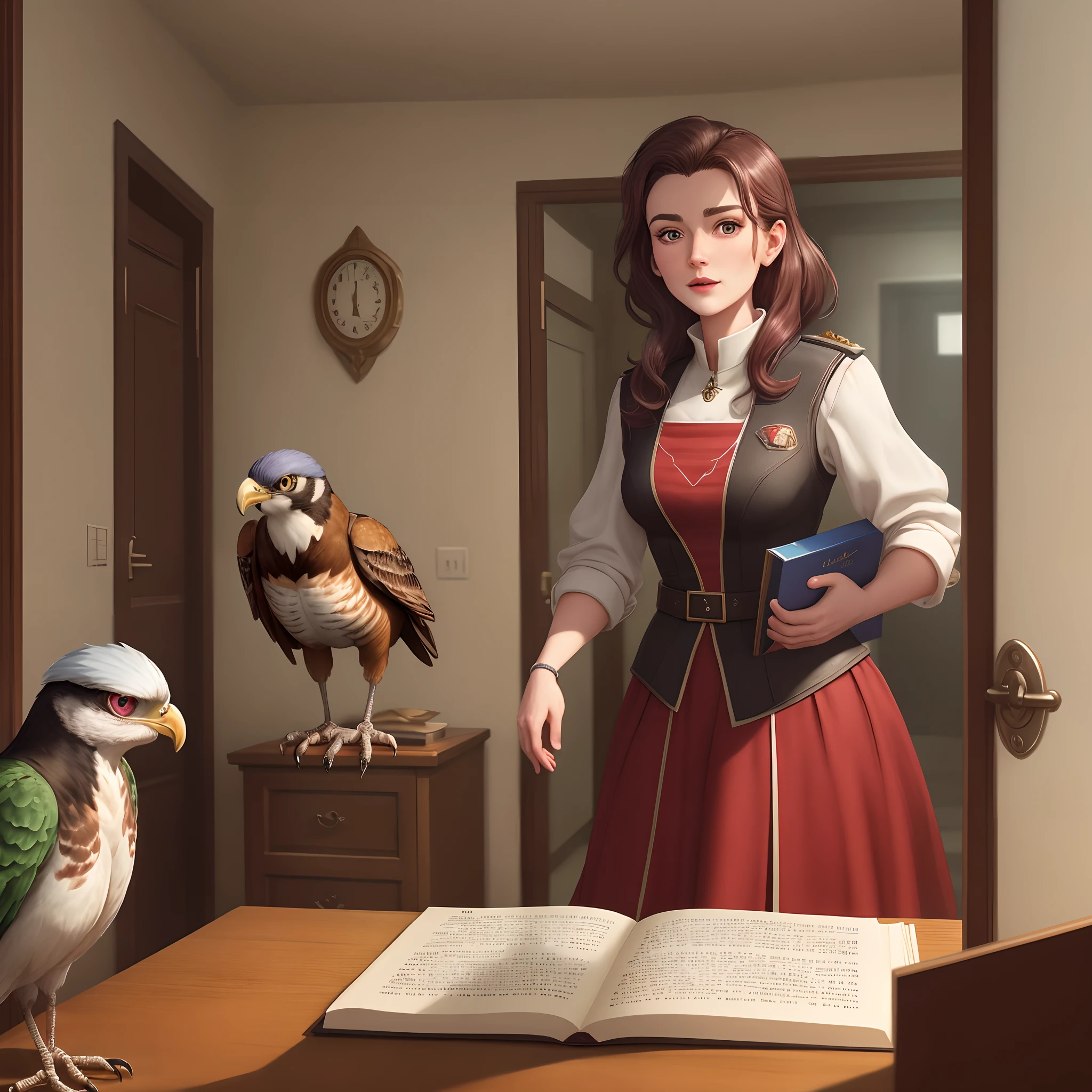 Bobbie went back to her room, remembering again that Manuel had insisted that it was not a Spanish word. Out of curiosity, she looked in the little English dictionary, and to her surprise she found the word there, too: 
raptor\n [deriv. of L raptor plunderer, fr. raptus]: bird of prey.