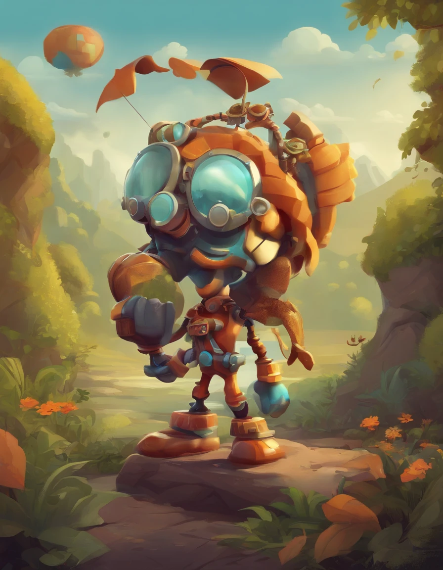 Design an IP cartoon character that represents the mind software