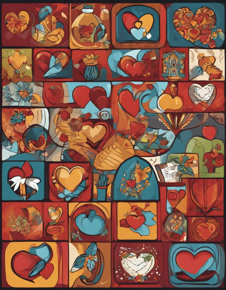 Design an IP cartoon Q version image that represents the heart