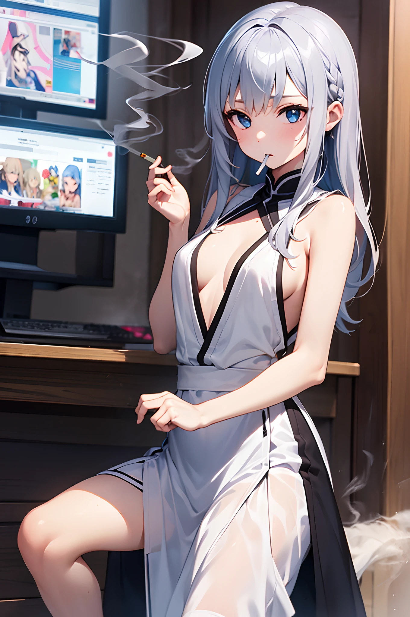 Wooden Desk、Natural background