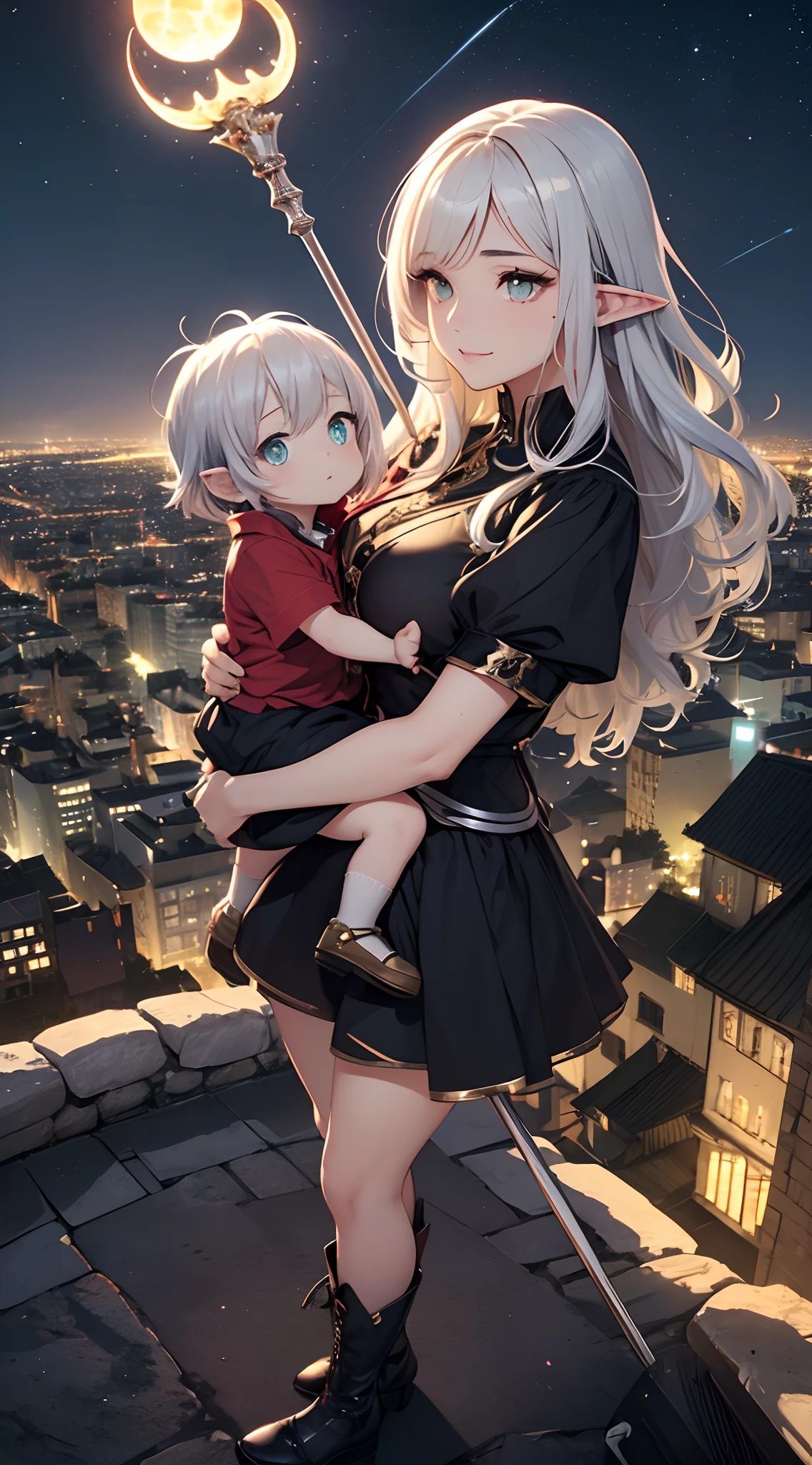 (masterpiece, top quality,best quality:1.2, official art, key visual, dojin, ultra-highres, beautiful and aesthetic:1.2, super detail, extremely detailed, extreme detailed, colorful, insanely detailed, highest detailed, ((ultra-detailed)), absurdres, HDR, intricate detail, ((an extremely delicate and beautiful)),
(finely best quality illustration),
(8k photo quality), detailed background, perfect lighting),
(light particles, sparkle), (Ray Tracing, Illustrated, Reflected Light), (perfect-composition),
BREAK
(1girl:1.3, solo1.3, cute:1.3, innocent baby face:1.5, very little female child:1.5, kawaii girl:1.0),
ultra cute, ultra beautiful,
ultimate detailed baby face, perfect symmetrical baby face, ultra cute little girl, ultra cute baby face,
BREAK
(finely detailed beautiful eyes: 1.2, beautiful sensuous eyes, ultra detailed eyes, glowing eyes), perfect eyes,
BREAK
skindentation, lustrous skin, super detailed skin, ultimate shiny skin, textured skin, gleaming skin, glistening skin,
BREAK
shiny hair, ultra detailed hair,
BREAK
nice hands, perfect hands, perfect 5 fingers, perfect anatomy, beauty bone, anatomically correct, perfect limb,
BREAK
(short body:1.5, short torso:1.5, hanging breasts),
BREAK
cyberpunk, long sleeves shirt, long pants, scarf, boots,
BREAK
parkour, dynamic pose,
BREAK
(outdoors, cyberpunk, cityscape, tokyo \(city\), rooftop, on roof, ),
(solo focus, dynamic angle),
<lora:flat2:-1.0> <lora:Silicon-landscape-isolation:0.5> <lora:pikas-lighting-isolation:0.5> <lora:hyperrefiner_v090:1>