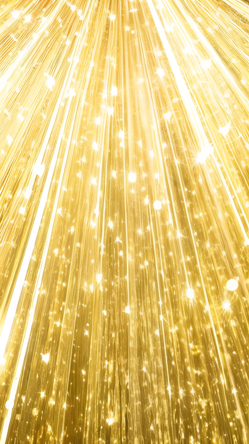 There is a close-up of a pyramid passing through golden light, gold raining in the background, gold ethereal light, Golden spark, dourados cintilantes, gold light, shining gold, golden glistening, golden heavenly lights, shining gold, Shiny gold background, glowing golden aura, with lots of glittering light, golden rays, gold background, shiny and sparkling