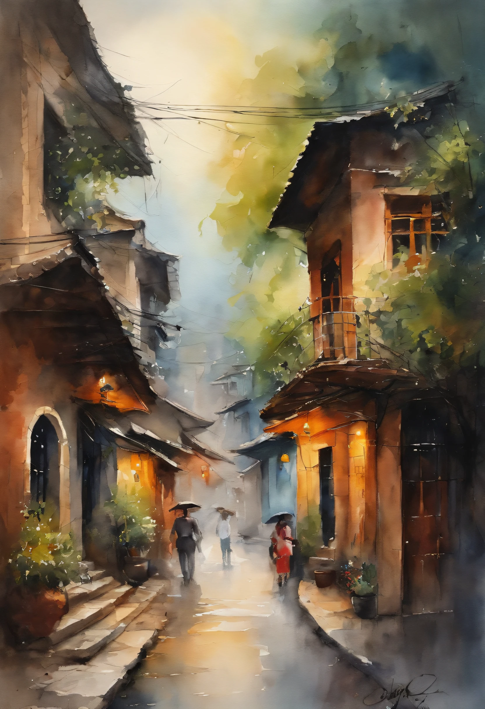 Best Quality, masutepiece, 超A high resolution, (photos realistic:1.4), surrealism, dream-like,fusionart,street in HaNoi in the background