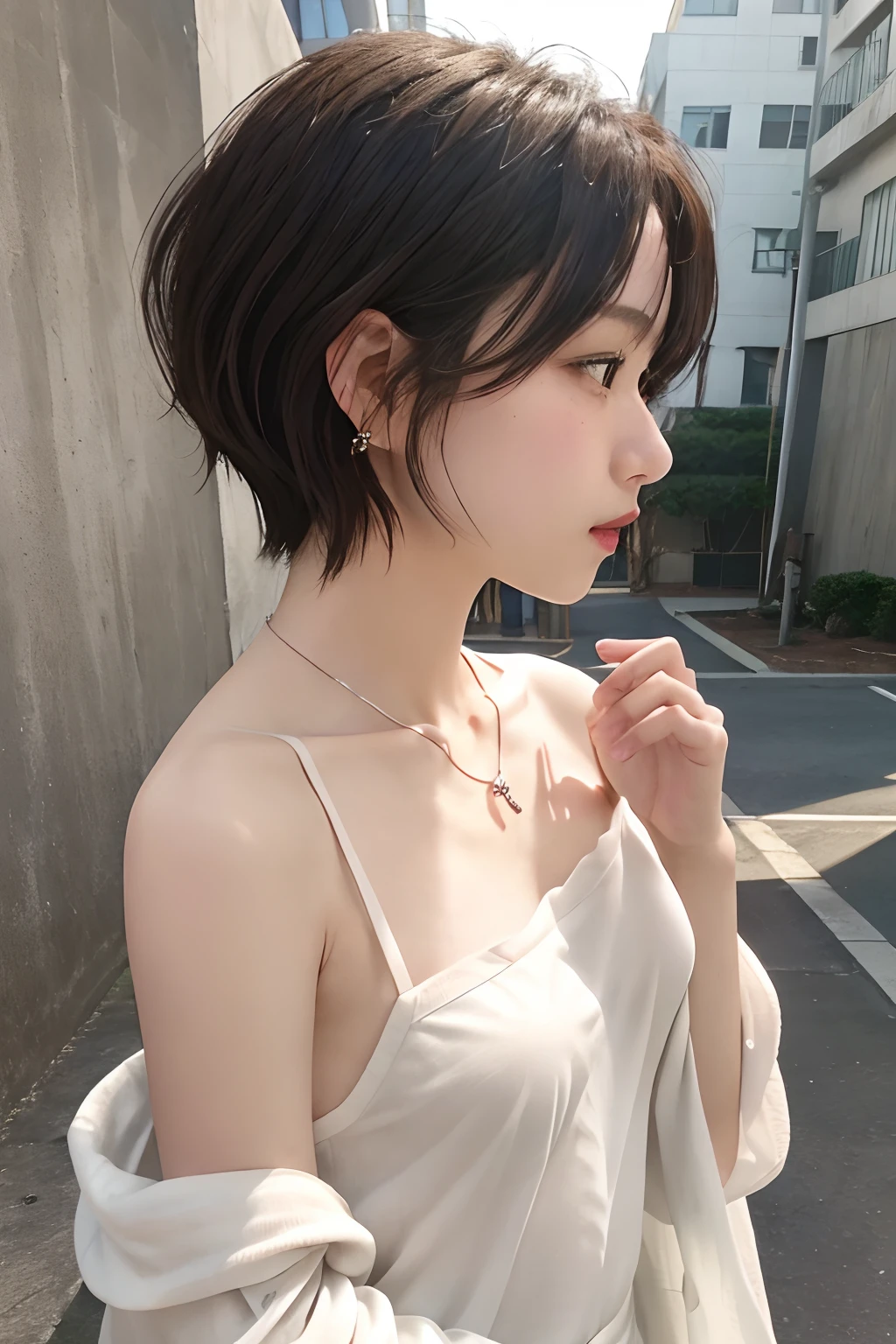 18-year-old boy, Completely naked ,Black Hair, Thin、Beautiful Boy、Japanese、Dark Eyes、whole body、Back view、Butt、turn around、Short Hair、Short cut、male