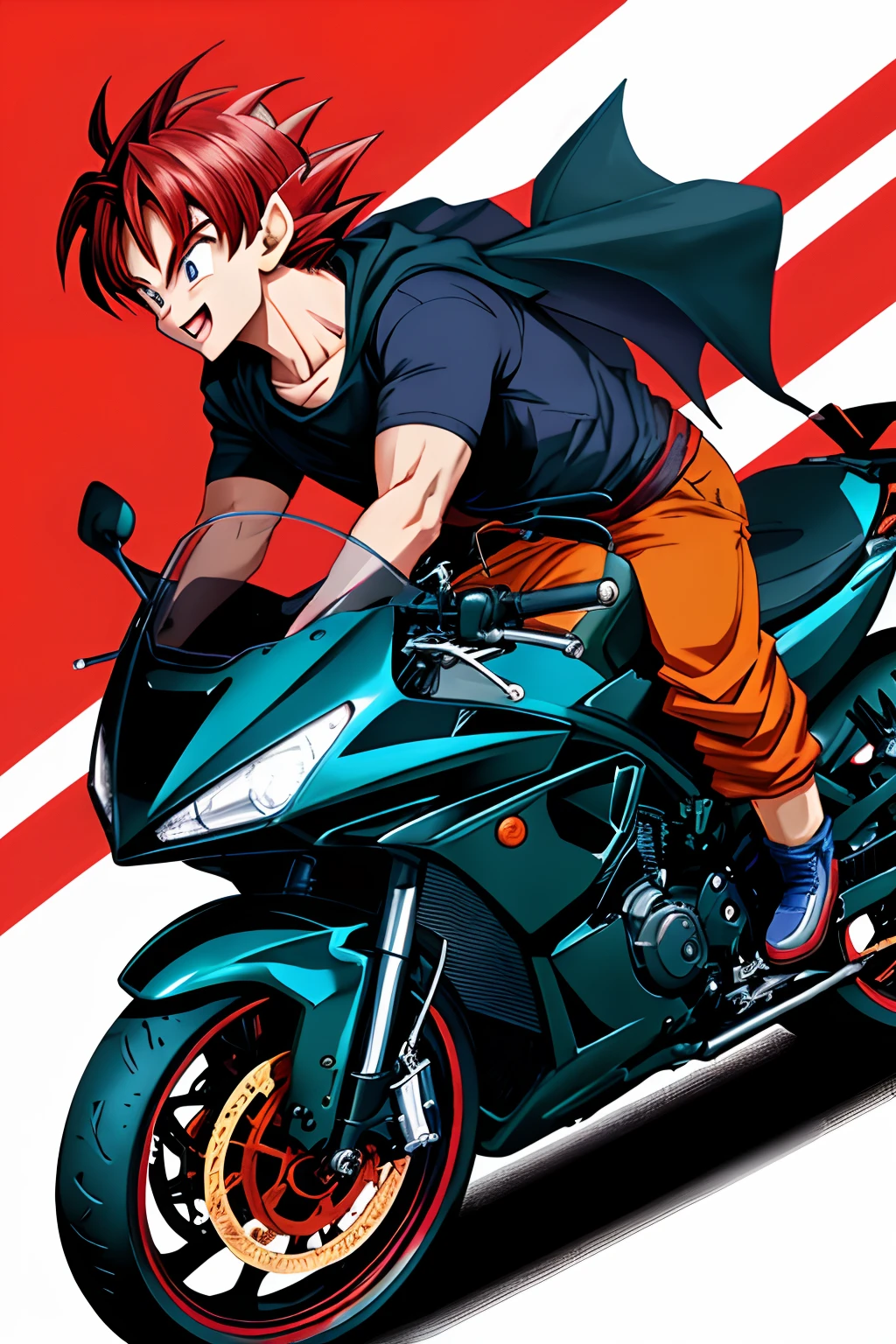 dragonball,Great Devil Boy Bike,quadratic element,shoun,head portrait