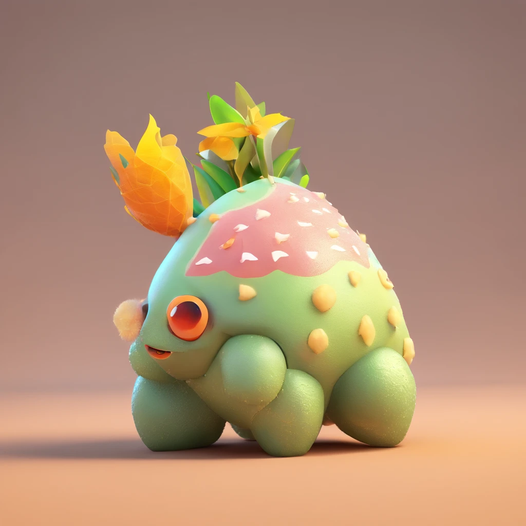 adorable creature,Semelhante a uma mistura de ovelha e manga, 可爱, fofa, peluda, Felpuda, Floresta, Mango foot Wear a sleeve hat
