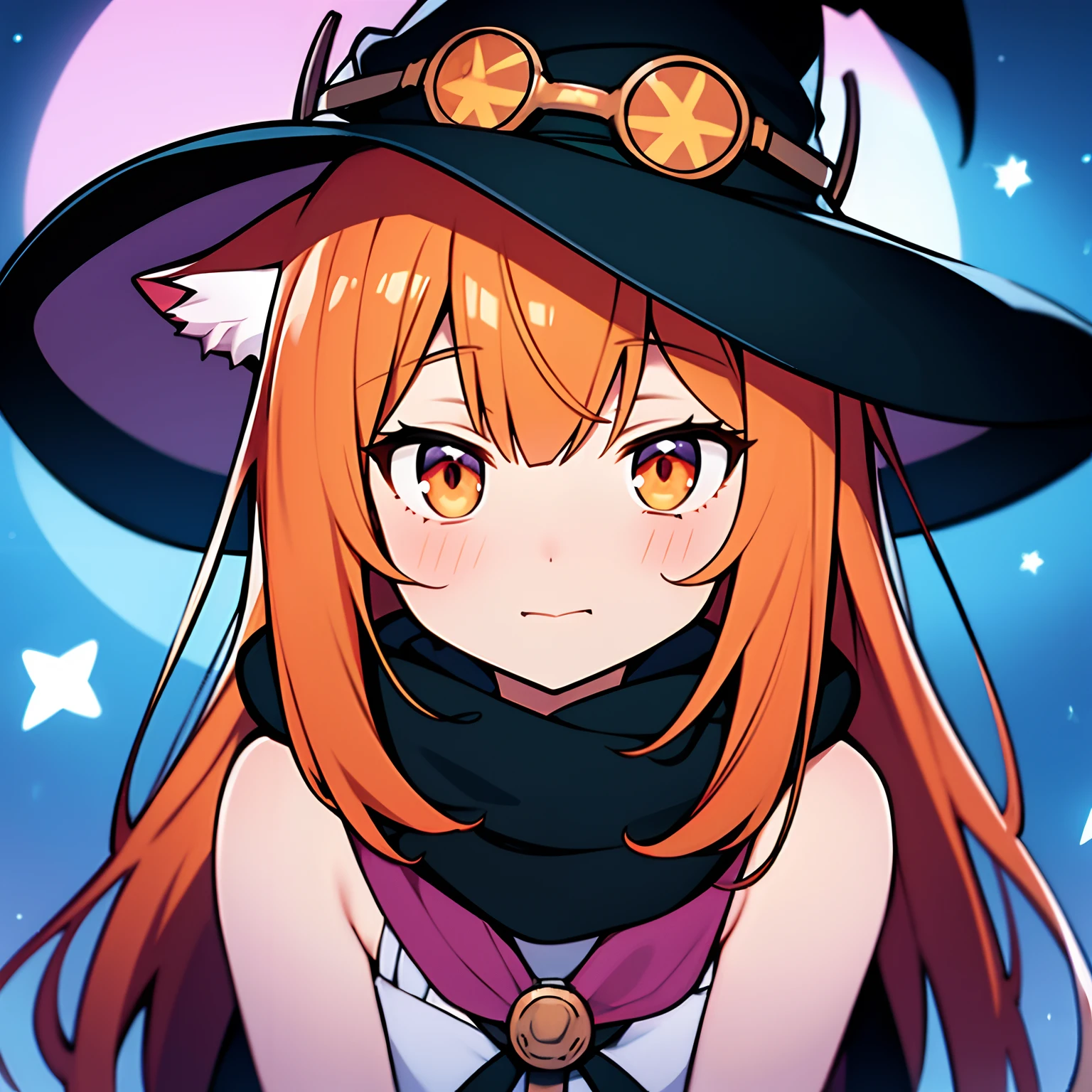 Manga,pixiv art,Anime Art,Unity 8k壁纸,only face,up close shot,eyes focus,Kawaii Girl,kawaii,Ultra-detailed,{{Cat's ears}},{{Cat-eared girl}},{{Shiny orange hair,Bob Hair}},{{the witch}},{{Sorcerer}},{{Witch}},goggles on head,witch's hat,scarf,Gothic fashion,🧹,🎃,the witch,Jack-o'-lantern,,Halloween,Starry Night,Horror,the bats,Fashionable,Fantastic,Pop,halloween night,Cinematic feel,depth of fields,Manga,pixiv,Best Quality,novel illustration,Delicate line art,beautiful detailed background,high key lighting,Cinematic lighting