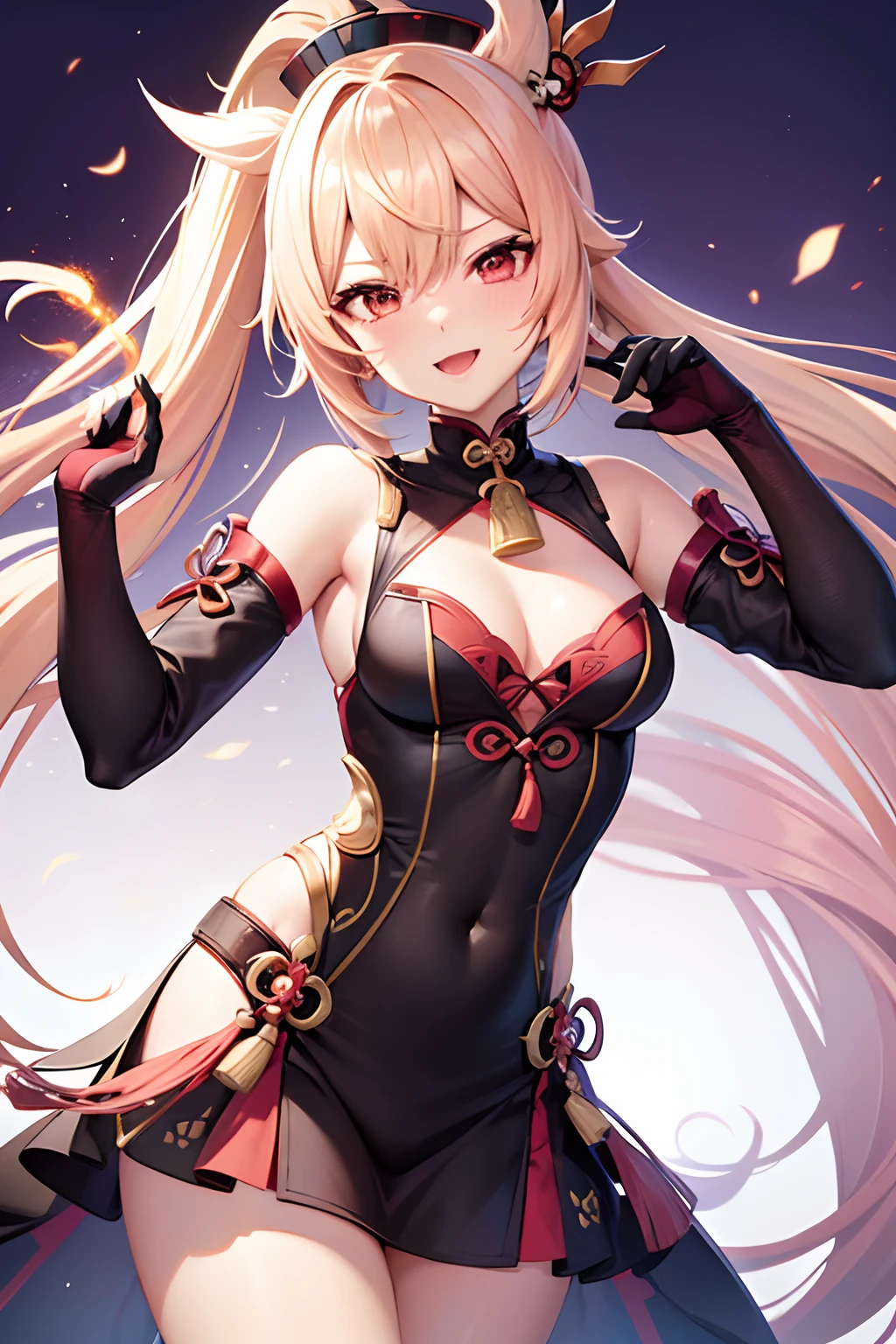 Genshin impact amber, lewd pose