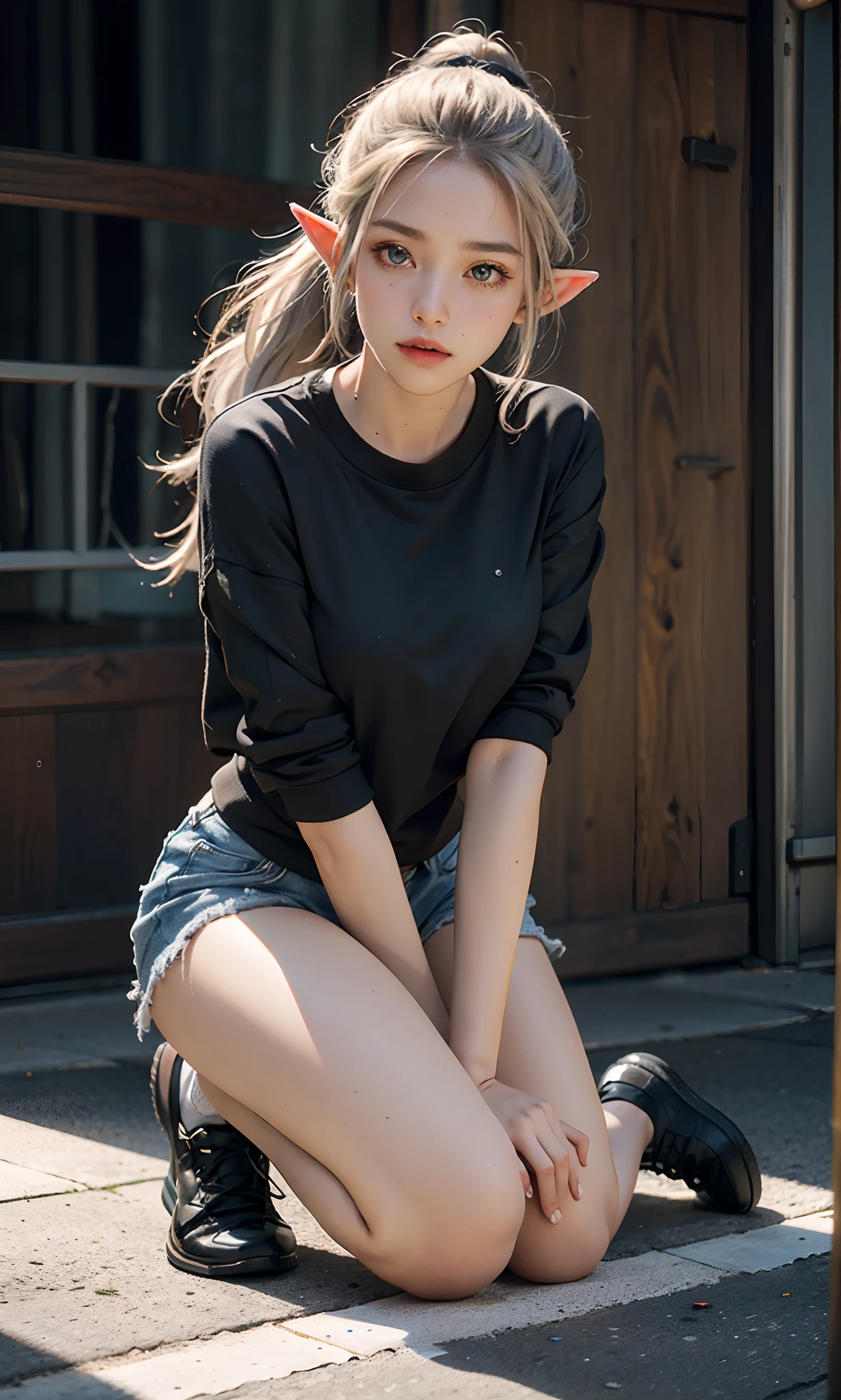 (masterpiece, 16k,8k,4K ,Very detailed:1.1),(Beautiful Face:1.1),(One Girl:1.1),Age 25,Japanese Girls,(Jewelry lifting:1.3),(urination:1.4),(Embarrassing:1.2), provocative leather mini skirt, Sexy stiletto heels, High heels, pantyhose, Blonde girl with twin tails, Peeing on your own, Wet clothes, A face that can't stand pee, Desperately Wet, Pee despair pose, Her body is'I can't hold my pee,peeing in the middle of town, Pee running down her legs, stand up, Hyper pee desperate face, Big pee poodle,Embarrassing face