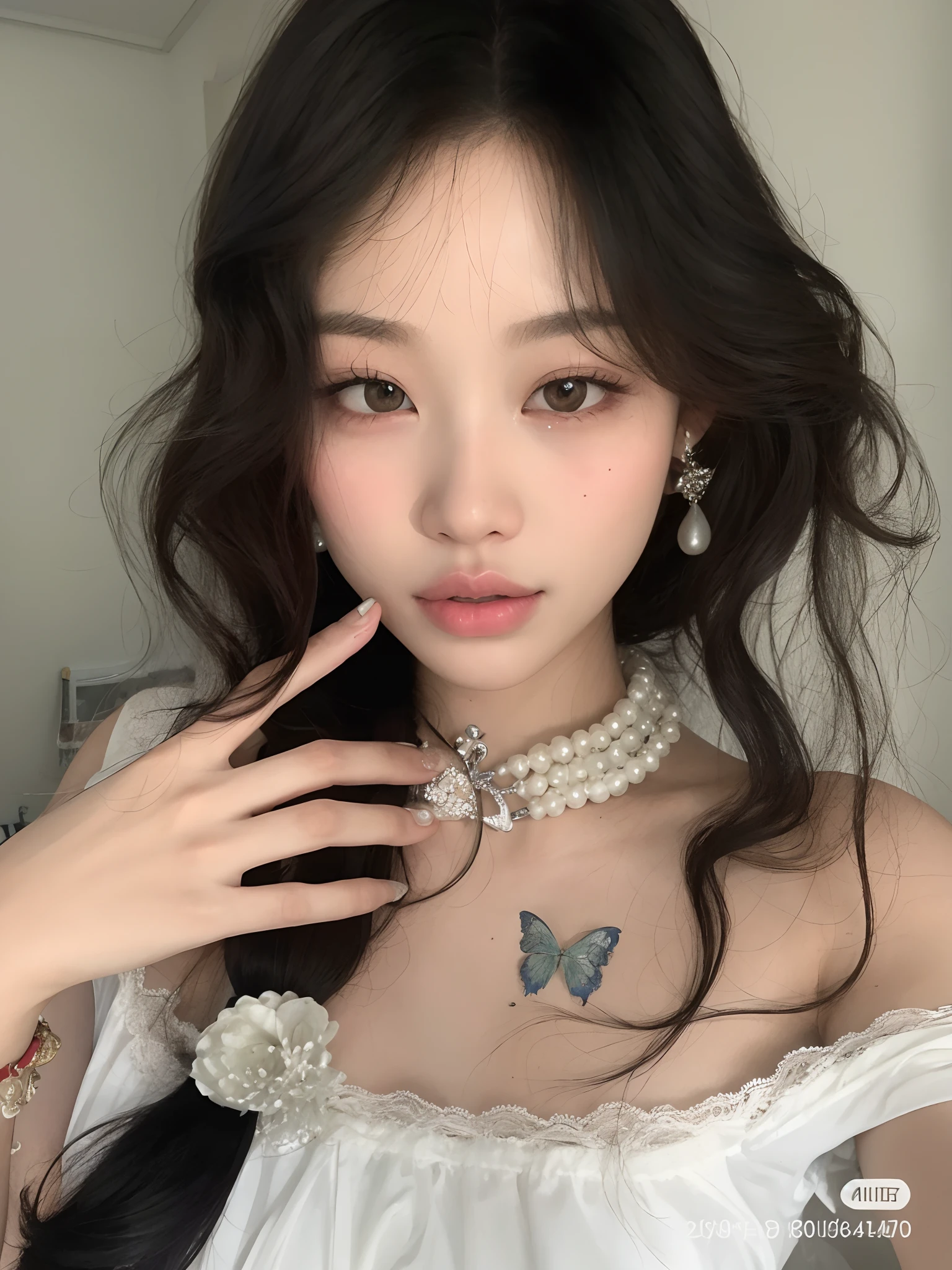 Mulher com cabelos longos e camisa branca posando para uma foto, 18 anos, 1 6 anos, 19-year-old girl, 2 Modelo feminina de 4 anos, com cabelos longos, Asian girl, Lalisa Manobal, Beautiful Asian girl, Asian girl with long hair, Anna Nikonova aka Newmilky, 21 anos