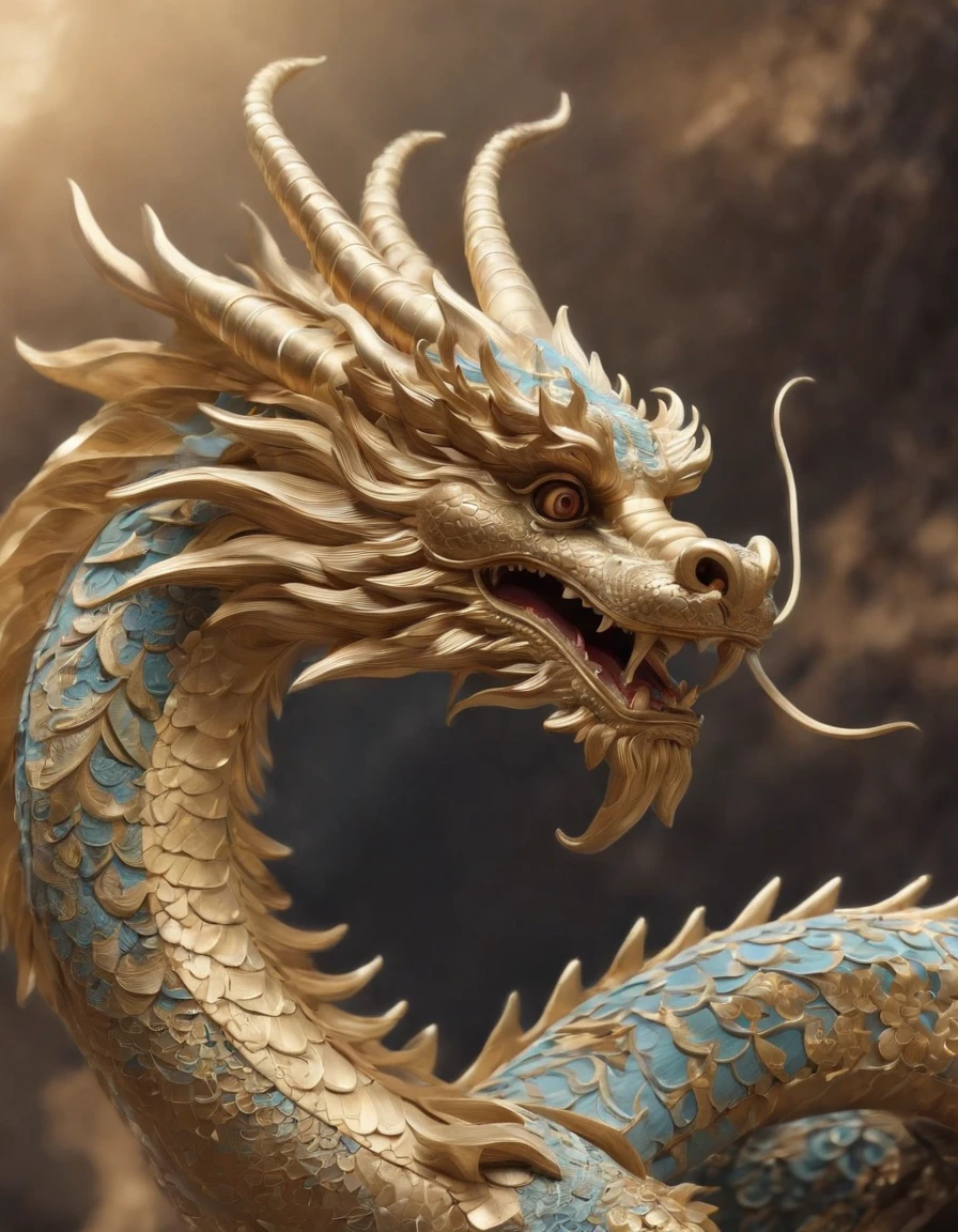 offcial art,统一 8k 壁纸,ultra - detailed,Beauty and aesthetics,tmasterpiece,best qualtiy,(zentangle,datura,Tangles,entangled),(s fractal art:1.3),A Chinese dragon,The is very detailed,dynamic angle,The most beautiful form of chaos,Fauvist design,vivd colour,romanticism lain,Atmospheric,A note of ecstasy,streaming musical notes visible