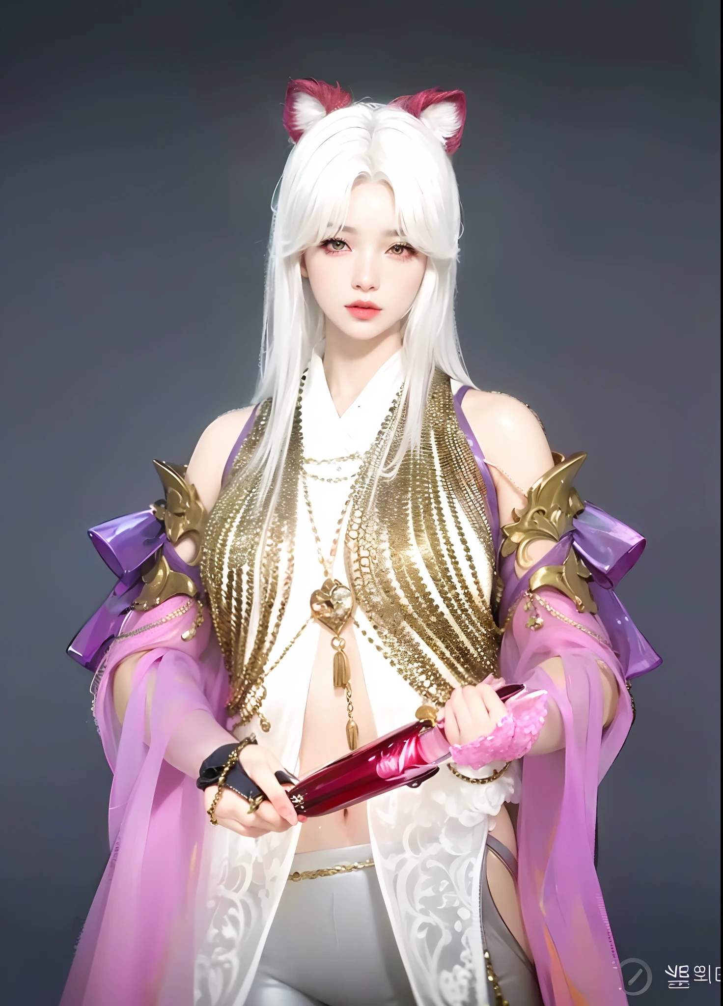 (8k, RAW photo, photorealistic:1.25) ,( lipgloss, eyelashes, gloss-face, glossy skin, best quality, ultra highres, depth of field, chromatic aberration, caustics, Broad lighting, natural shading, Kpop idol) looking at the audience With serenity and goddess-like bliss, full body,