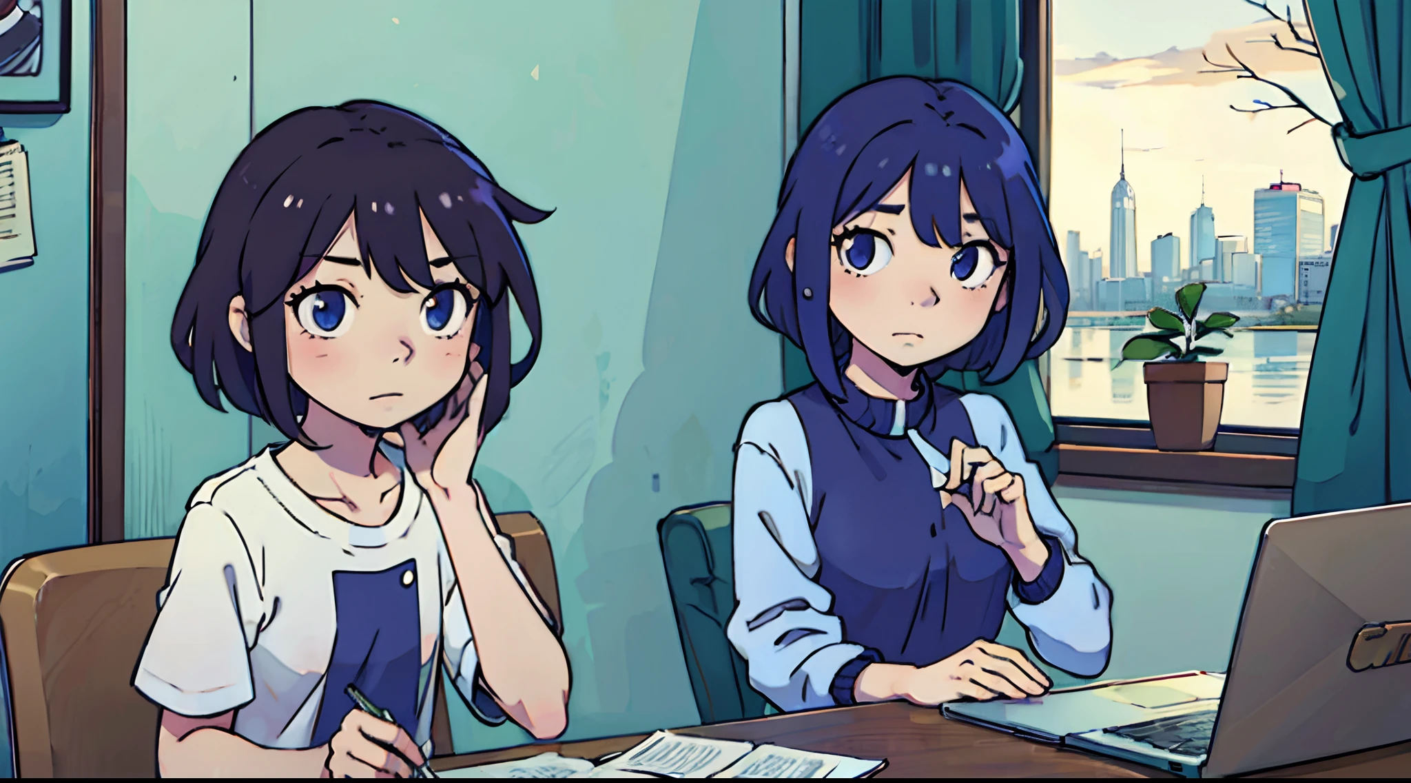 Anime Girl Showing Her