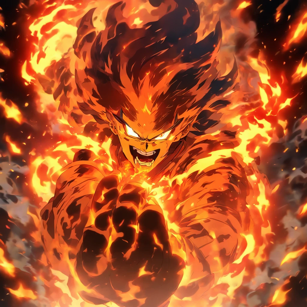 Fire Ghost, Calamity, Unbridled Destruction, A burst of searing brimstones erupts from ghost, masterpiece, best quality