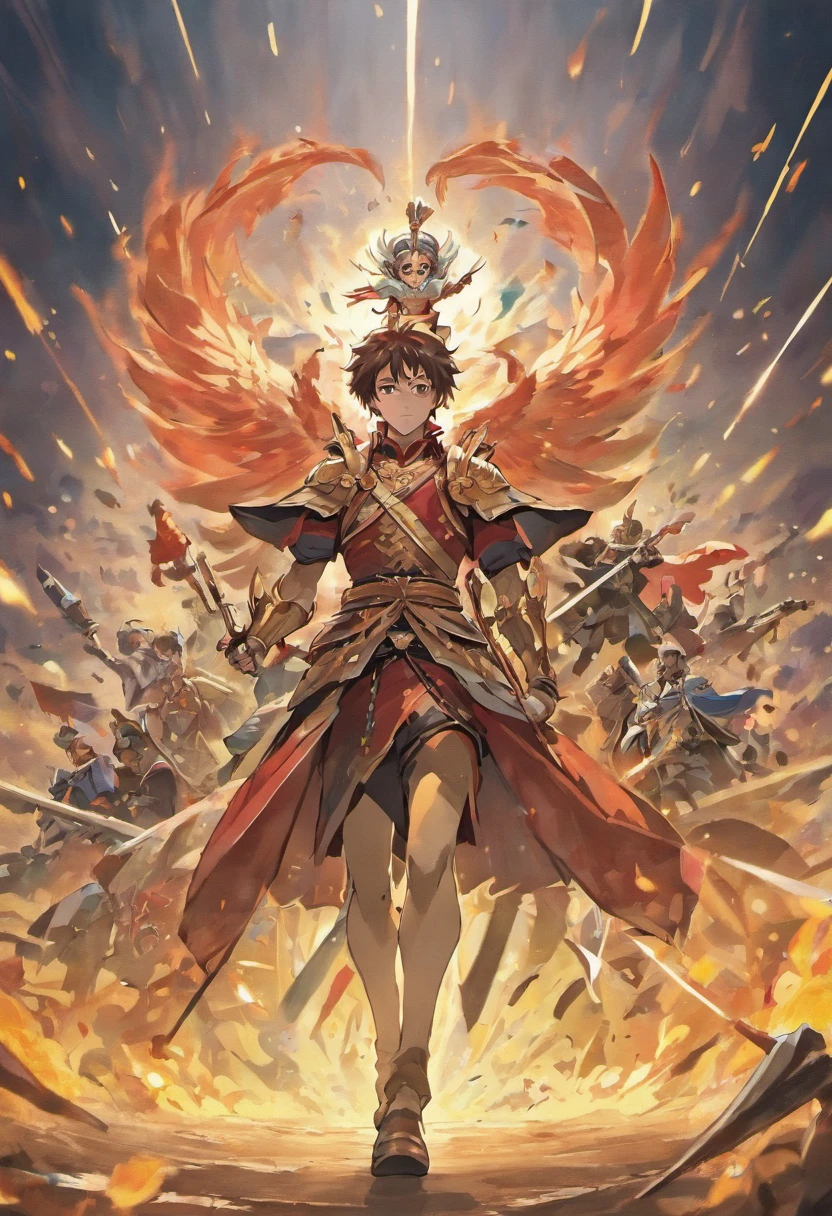 Tall guy on his horse leading his army for the charge holding his Guandao