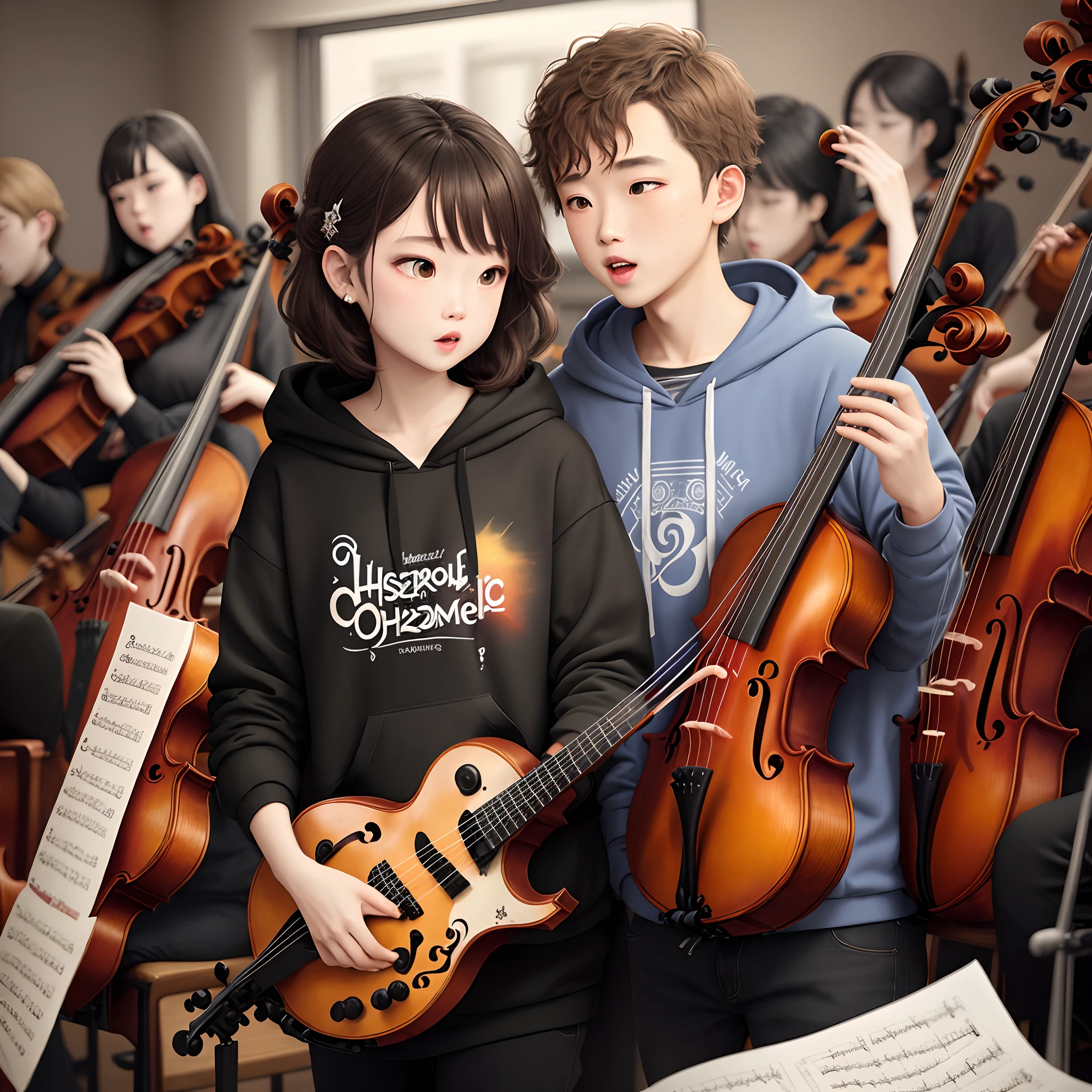 Hoodie design for orchestra