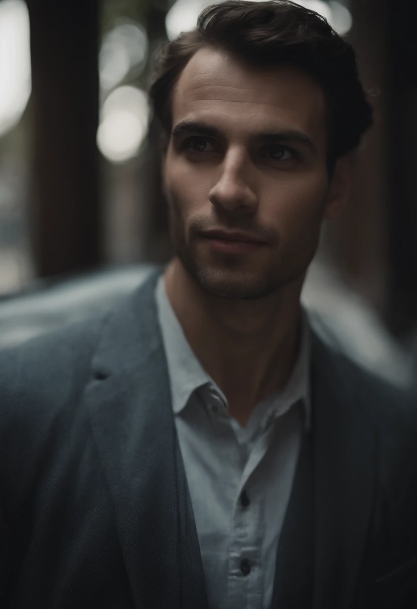 Generate a detailed, visual description of the narrator of my story. Describe their physical appearance, son style vestimentaire, his facial expressions and any other distinguishing features that make him memorable