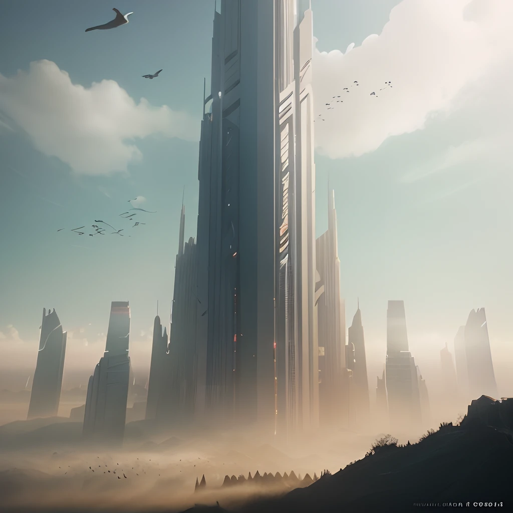 Overgrown post-apocalyptic futuristic city、birds in the sky、rainbows、falls::Close Shot::3 5 mm、真实感、octan render、8 K、exploration、cinematic、ArtStation Trends、realisitic、3 5 mm camera、unrealengine、Hyper-detailing、Photos - Realistic Maximum Detail、Volumetric Light、Moody Cinematic Epic Concept Art、Realistic matte painting、hyper photorealistic、concept-art、Volumetric Light、Cinematic Epic、 octan render, 8 K, Corona render, Movie concept art, octan render, 8 K, Corona render, cinematic, ArtStation Trends, cinematic concept art, Film composition, ultra-detailliert, realisitic, hyper realstic, Volumetric lighting, 8 K