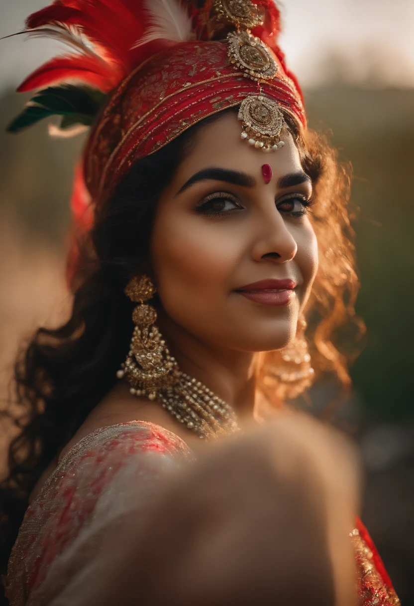 (masterpiece), best quality, extremely detailed, ultra high resolution, vibrant and colorful, 8K wallpaper of a beautiful Indian girl dancing, dressed in a dancer dress with intricate, long curly hair, red lips, sexy more adorable face, 8k, cinematic, cute, sex, , naked, pubic hair