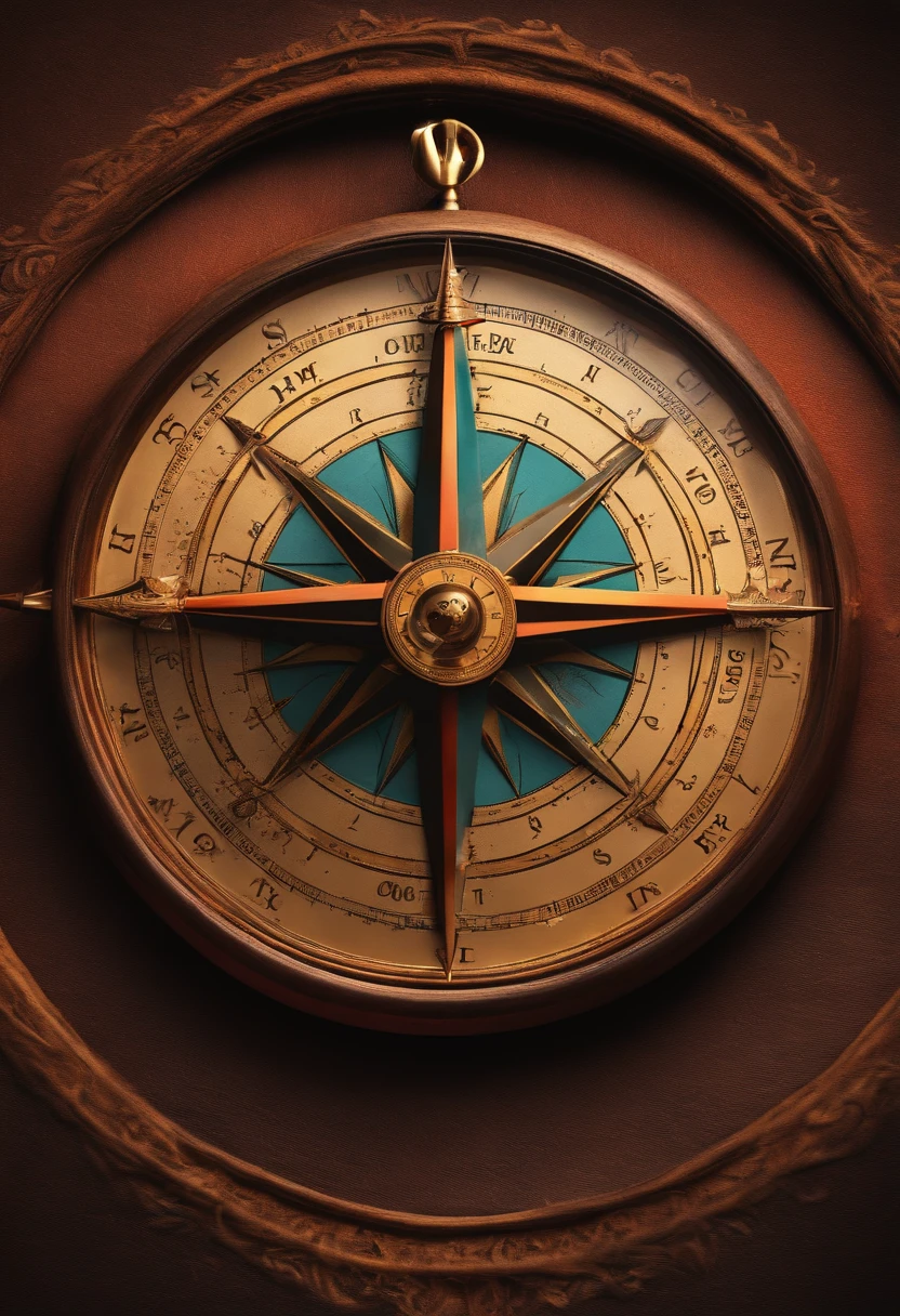 compass,top view