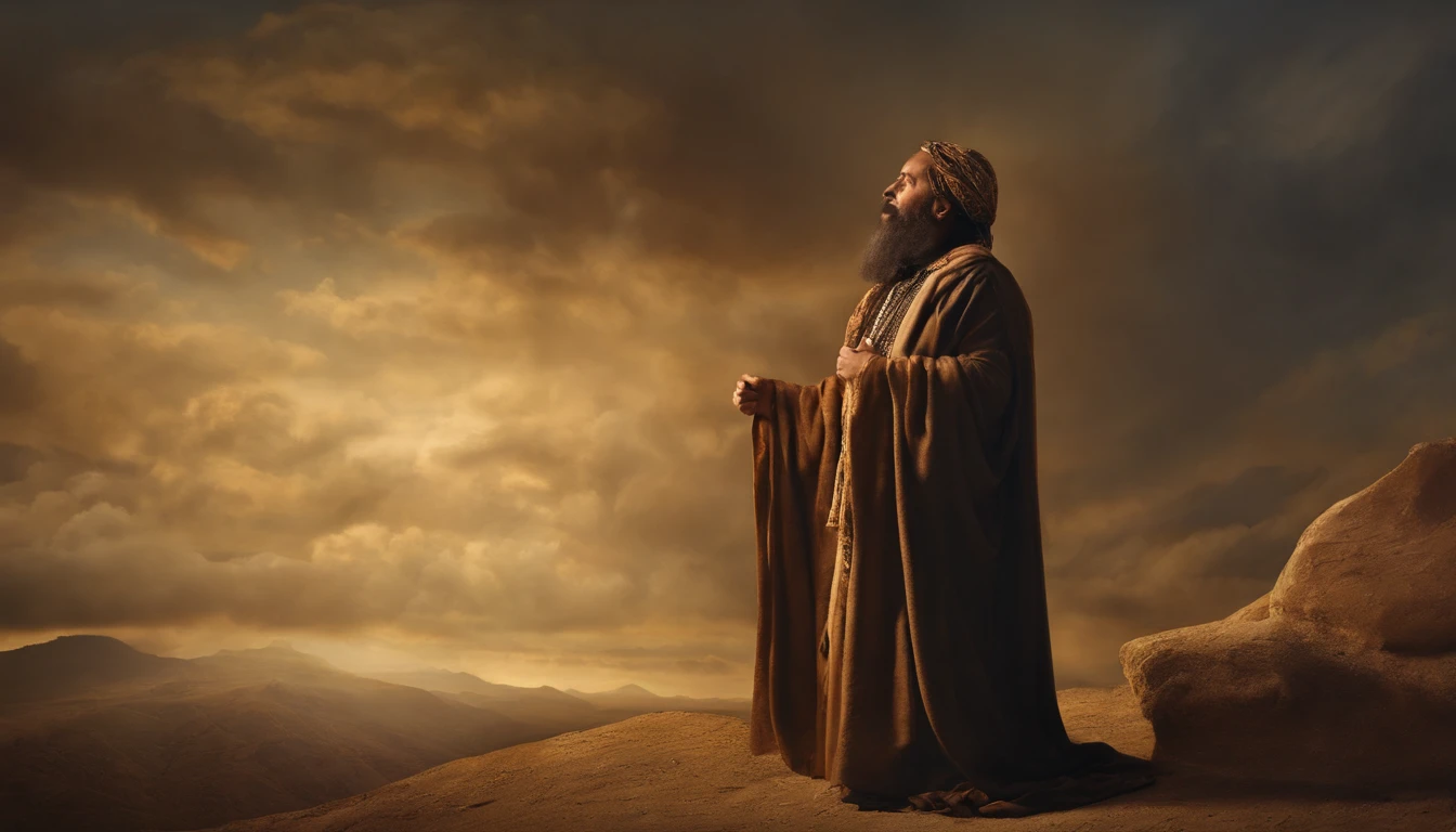 Visions in the Bible Book of Ezekiel,Old gowns,,History reference,High-quality artwork and details,Realistic portrait style,Subtle color palette,vibrant background,natural textures,Deep Shadows,Subtle highlights,Historical accuracy,meticulous attention to detail,Emotional depth and intensity,Authentic Representation,Thought-provoking,Spiritual atmosphere,A Sense of Ancient Wisdom,Profound impact