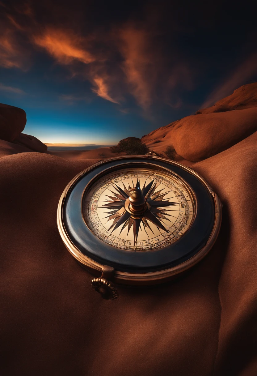 compass,Top view,a color,Skysky