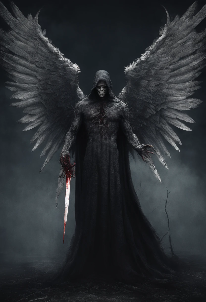 angel male bloody hot wearing clothes please wear clothes