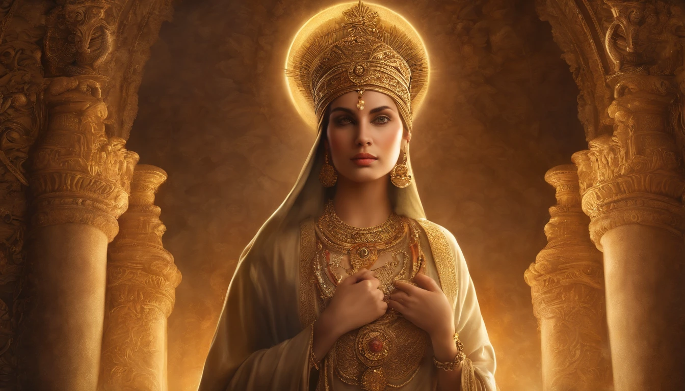 (Best Quality,high resolucion)The Appearance of God,The Image of God, Visions of God, Divinity of Heaven, Historically accurate background, Exquisitely detailed illustrations and intricate elements, Realistic portrait style, Subtle color palette, vibrant background, natural textures, Deep Shadows, Delicate highlights, Attention to historical accuracy and intricate details, Emotional depth and intensity, Realistic depictions, Thought-provoking, Spiritual atmosphere, A Sense of Ancient Wisdom, Profound impact