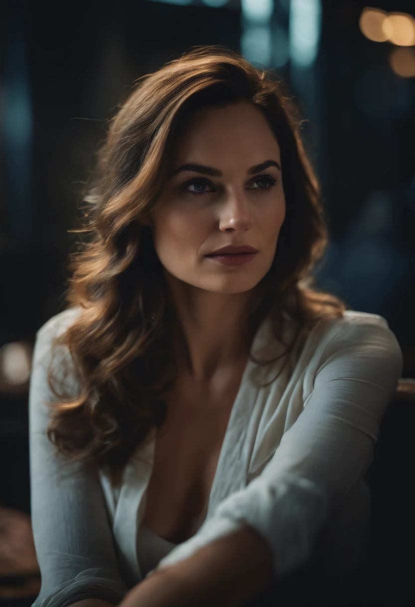 A beautiful woman who appears on the movie screen