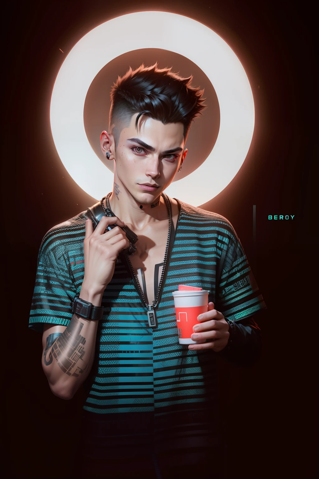 change background cyberpunk boy. Realistic face. 8k. ultra realistic change background cyberpunk boy. Realistic face. 8k. ultra realistic