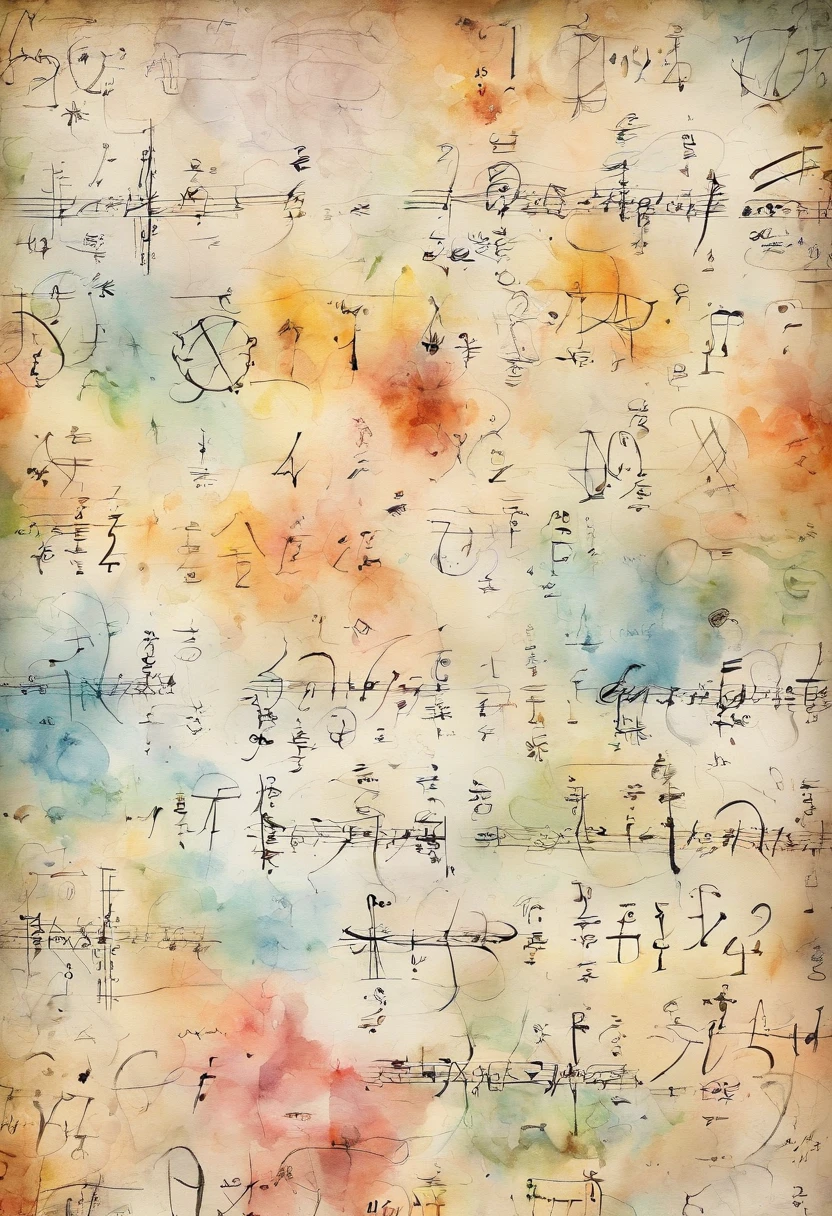 Math formulas on walls with wallpaper