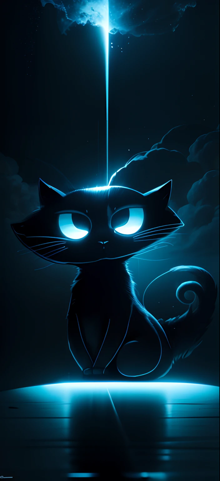 black cat，Unmotivated atmosphere，suitable，