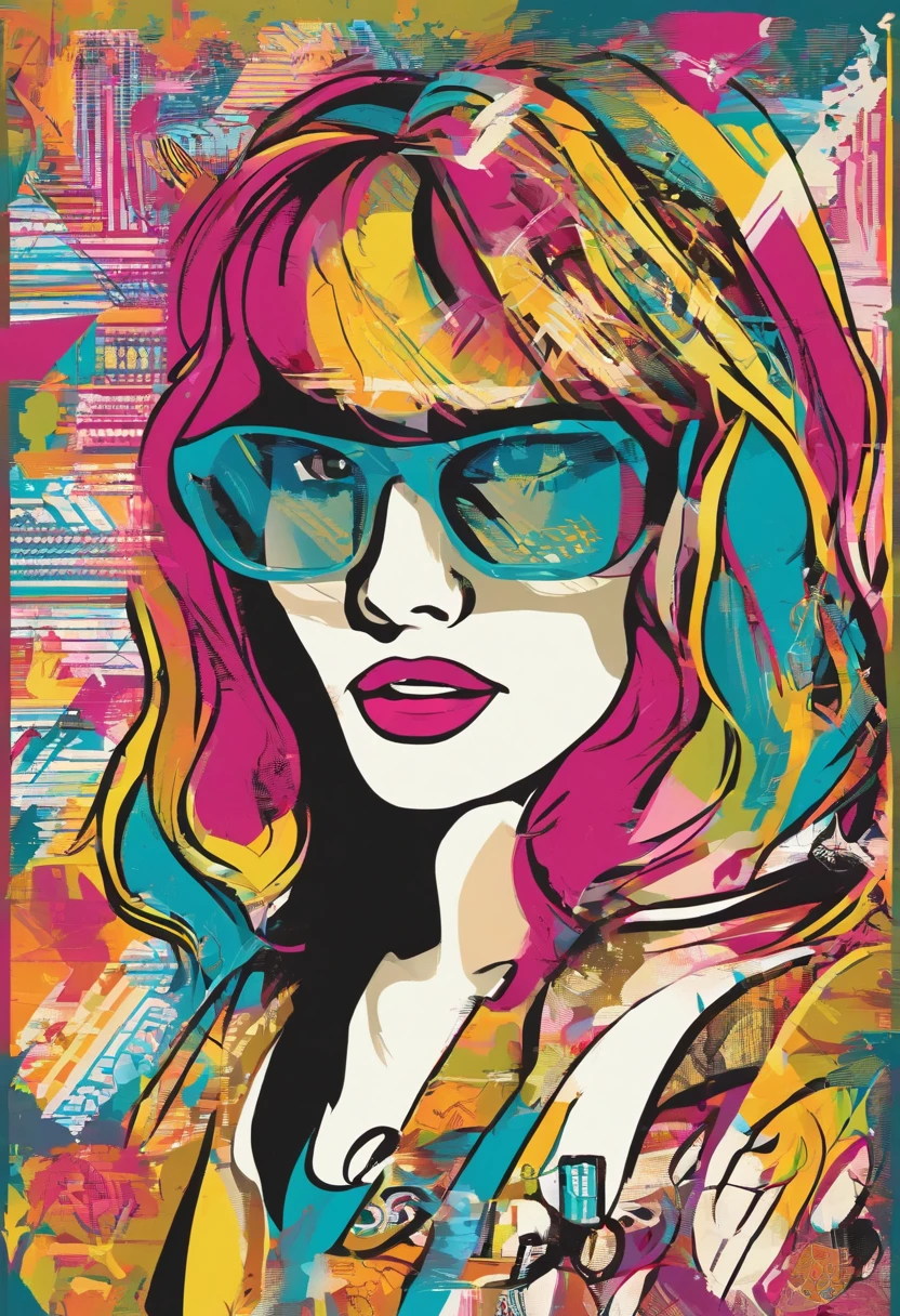 A female college student is new,Back Shadow,Hold a few books in your hand,wears glasses,,Enter the door of the securities market,Make a poster on this theme,