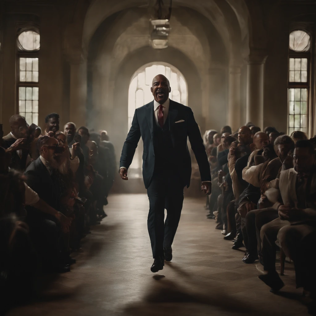 Steve harvey getting chased by ghouls