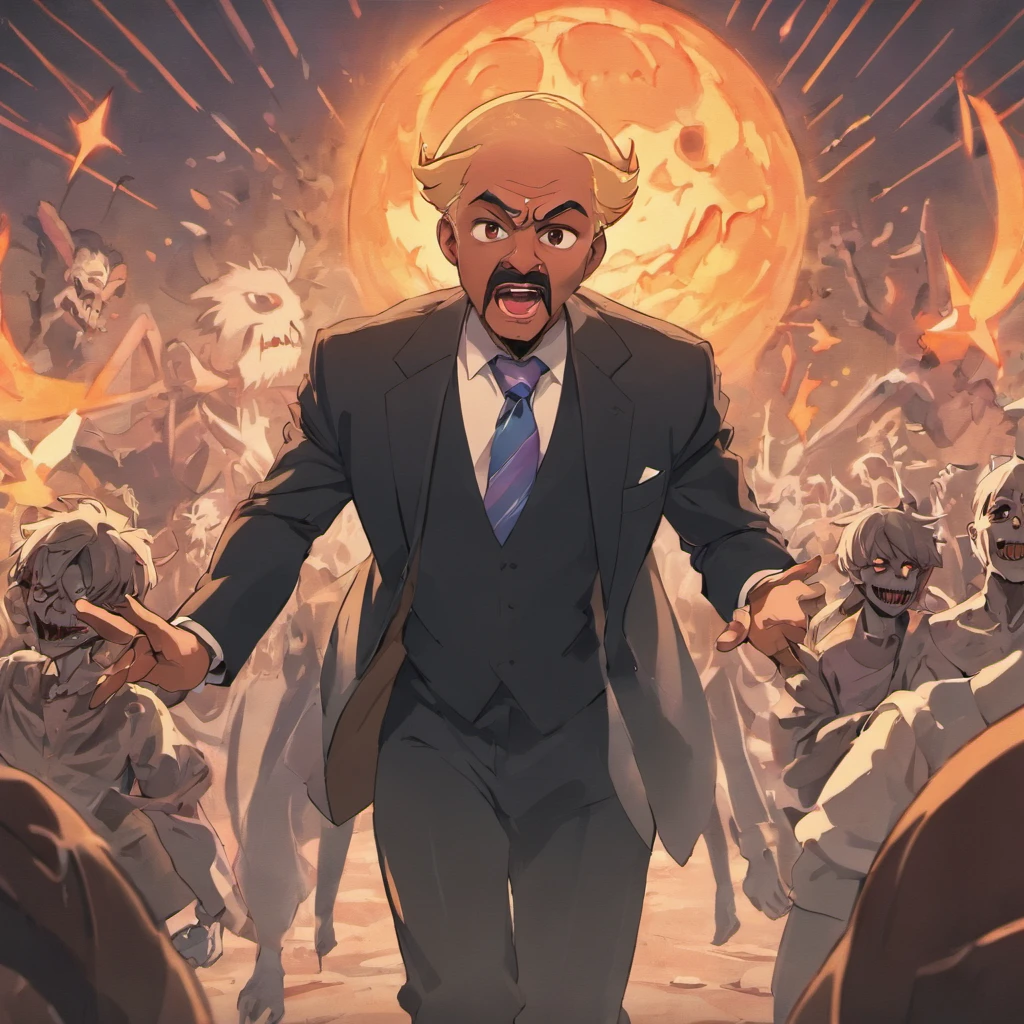 Steve harvey getting chased by ghouls