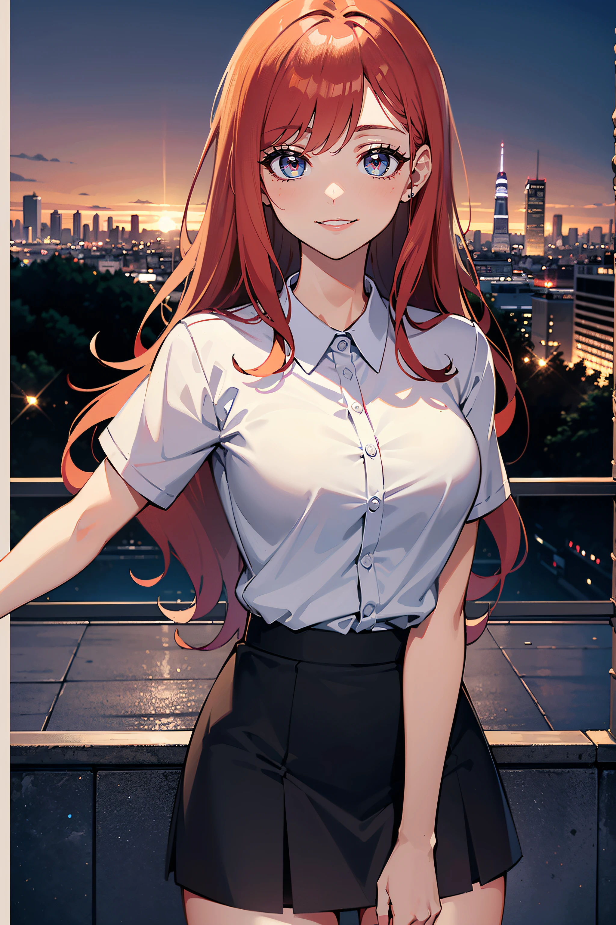 ((Currently, a cute and beautiful woman is changing her underwear)), ((22-year-old beauty)), ((embarrassed smile)), ((luscious long hair)), ((miniskirt)), (( Gradient Eyes)), ((Background is a city night view)), Attractive Makeup, Scenery, NFSW, UHD, Retina, Masterpiece, Accurate, Anatomical, Scientifically Correct, Textured Skin, Super Detail, High Detailed, High Quality, Award Winning, Top Quality, High Definition, 1080P, HD, 4K, 8k, 16k